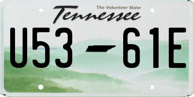 TN license plate U5361E