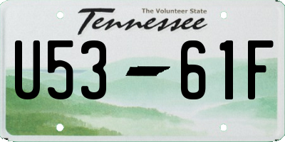 TN license plate U5361F