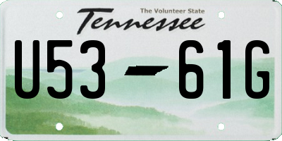 TN license plate U5361G