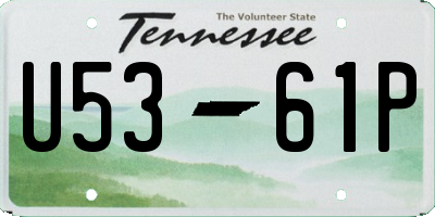 TN license plate U5361P