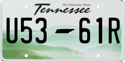 TN license plate U5361R