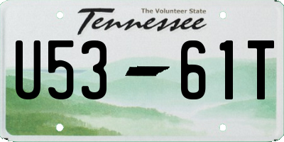 TN license plate U5361T