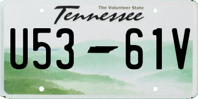 TN license plate U5361V