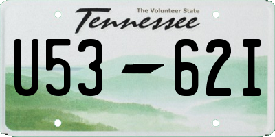 TN license plate U5362I