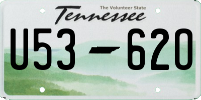 TN license plate U5362O