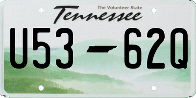 TN license plate U5362Q