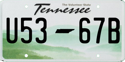 TN license plate U5367B
