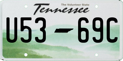 TN license plate U5369C