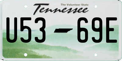 TN license plate U5369E