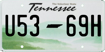 TN license plate U5369H