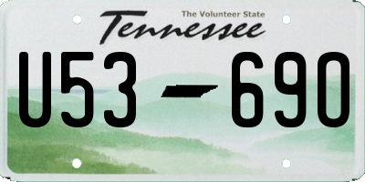 TN license plate U5369O