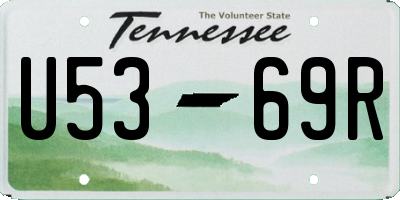 TN license plate U5369R