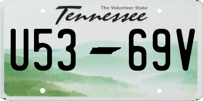 TN license plate U5369V