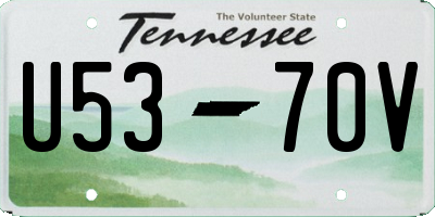 TN license plate U5370V