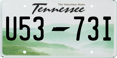 TN license plate U5373I