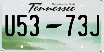 TN license plate U5373J