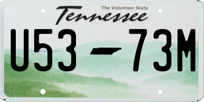 TN license plate U5373M