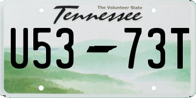 TN license plate U5373T