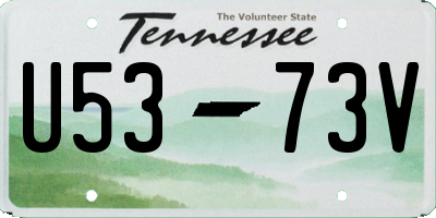 TN license plate U5373V