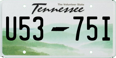 TN license plate U5375I