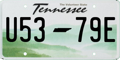 TN license plate U5379E