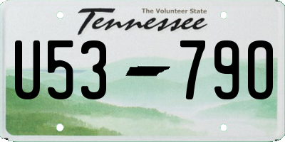 TN license plate U5379O