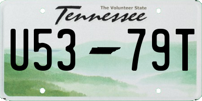 TN license plate U5379T
