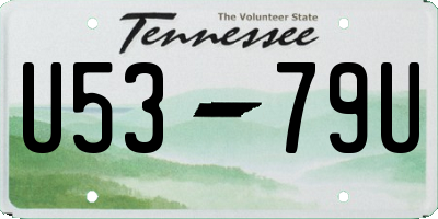 TN license plate U5379U