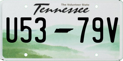 TN license plate U5379V