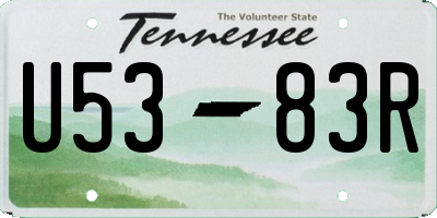 TN license plate U5383R