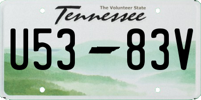 TN license plate U5383V