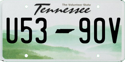 TN license plate U5390V