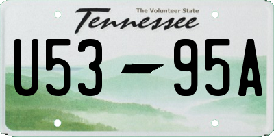 TN license plate U5395A