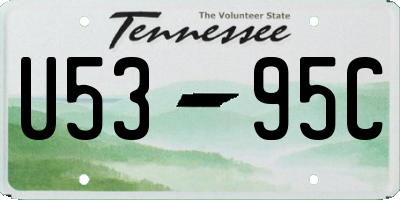 TN license plate U5395C