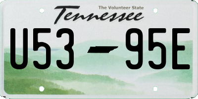 TN license plate U5395E