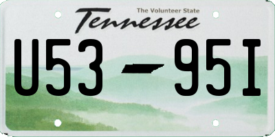 TN license plate U5395I