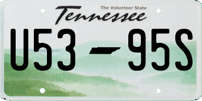 TN license plate U5395S