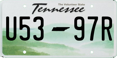 TN license plate U5397R