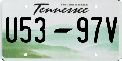 TN license plate U5397V