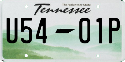 TN license plate U5401P
