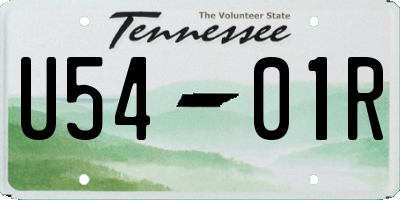 TN license plate U5401R