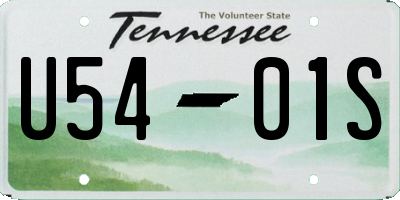 TN license plate U5401S
