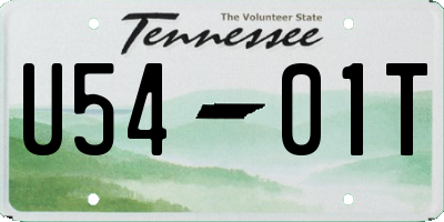 TN license plate U5401T
