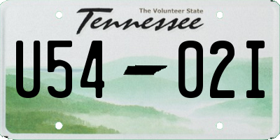 TN license plate U5402I