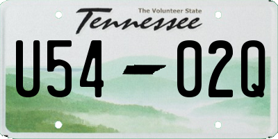 TN license plate U5402Q
