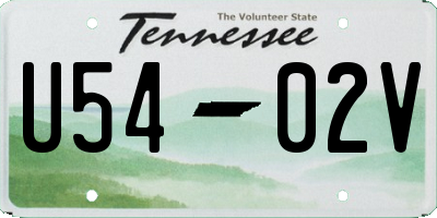 TN license plate U5402V