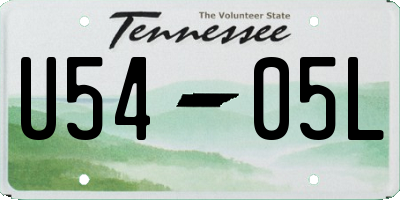 TN license plate U5405L