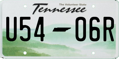 TN license plate U5406R