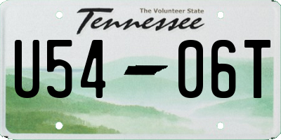 TN license plate U5406T