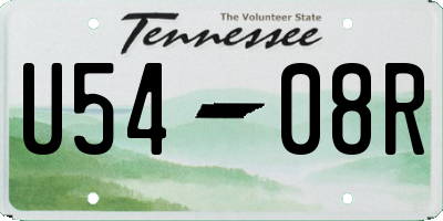TN license plate U5408R